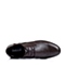 BELLE/百丽秋季专柜同款棕色牛皮商务男单鞋3TX01CM5