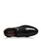 BELLE/百丽春季专柜同款黑色小牛皮男皮鞋3PX01AM5