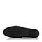 BELLE/百丽夏季专柜同款黑色打蜡小牛皮男皮鞋豆豆鞋3SW01BM5
