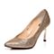 BELLE/百丽春季专柜同款铜金亮片布女单鞋3Z406AQ5