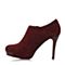 BELLE/百丽春季专柜同款红色羊绒皮女单鞋3PQP5AM5