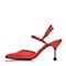 BELLE/百丽春季专柜同款红色油皮山羊皮女凉鞋BAQA6AH5