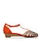 BELLE/百丽春季专柜同款亮片布钻饰坡跟女凉鞋3E1A2AL5
