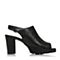 BELLE/百丽春季专柜同款黑色小牛皮女凉鞋3Y430AL5