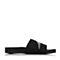BELLE/百丽夏季专柜同款黑色弹力布女拖鞋P4H1DBT5