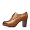 BELLE/百丽春季专柜同款棕色油皮牛皮女鞋BDPB5AM6