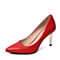 BELLE/百丽春季专柜同款红牛皮OL优雅女浅口单鞋3Z4C1AQ6