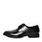 BELLE/百丽春季专柜同款黑色牛皮革男皮鞋4JD01AM6