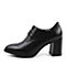 BELLE/百丽春季专柜同款黑牛皮女单鞋BJM23AM6