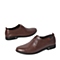 BELLE/百丽春季专柜同款棕色时尚简约牛皮革男单鞋4JB01AM6