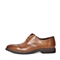 BELLE/百丽春季专柜同款棕色商务休闲牛皮革男单鞋4JW01AM6