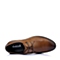 BELLE/百丽夏季棕色牛皮男单鞋A1506BM6