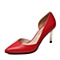 BELLE/百丽春季专柜同款红色胎牛皮女鞋3Z4B6AK6