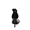 BELLE/百丽夏季专柜同款黑色羊皮革/羊绒皮革女凉鞋Q2G1DBL6