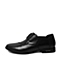 BELLE/百丽夏季专柜同款黑色牛皮革男皮鞋4KL01BM6