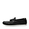 BELLE/百丽夏季专柜同款黑色荔纹牛皮革男皮鞋B2S06BM6