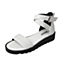 BELLE/百丽夏季专柜同款白色牛皮革女凉鞋BKK31BL6