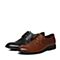 BELLE/百丽秋季专柜同款棕色牛皮商务正装系带男皮鞋4LT01CM6