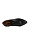 BELLE/百丽专柜同款黑小牛皮简约女单鞋BMO20CM6