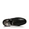 BELLE/百丽秋季专柜同款黑色牛皮套脚乐福鞋男皮鞋384C3CM6
