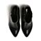BELLE/百丽冬专柜同款黑油皮牛皮女短靴BKY45DD6