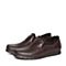 BELLE/百丽冬季专柜同款棕色牛皮革男休闲鞋（绒里）4NV01DM6