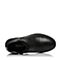 BELLE/百丽冬季专柜同款黑色牛皮革男皮靴（绒里）4RZ01DD6
