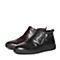 BELLE/百丽冬季专柜同款黑牛皮革男休闲靴（绒里）4NR01DD6