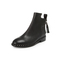 BELLE/百丽冬季专柜同款黑油皮牛皮女短靴BKD43DD6