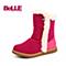 百丽（belle)16年秋冬季新款时尚女童保暖简约高雅雪地靴女靴DE0102