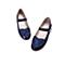 百丽（belle)16年秋冬季新款时尚女童心形鞋头格利特设计简约气质单鞋时装鞋DE0154