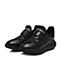 BELLE/百丽冬专柜同款黑色时尚运动风牛皮革/网/弹力布女休闲靴Q7B3DDD6