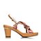 BELLE/百丽夏季专柜同款时尚印花布女凉鞋3ZFD3BL6
