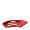 BELLE/百丽春季专柜同款红色优雅女人羊绒皮女单鞋3Z4E3AQ6