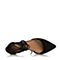 BELLE/百丽春季专柜同款黑色羊绒皮女凉鞋BJK30AK6