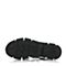 BELLE/百丽夏季专柜同款黑色弹力布女凉鞋BER34BL6