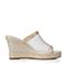 BELLE/百丽夏季专柜同款时尚坡跟网布女拖鞋3WFA8BT6