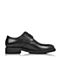 BELLE/百丽秋季黑色牛皮雕花布洛克鞋正装商务男皮鞋W01Q1CM6