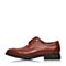 BELLE/百丽春专柜同款红棕牛皮雕花布洛克风商务男皮鞋4TT11AM7