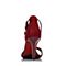 BELLE/百丽夏季专柜同款羊皮酒红色超高跟女凉鞋R1K1DBL7