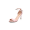 BELLE/百丽夏季专柜同款粉色羊皮细高跟女凉鞋BDBC3BL7