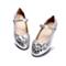 BELLE/17年春季新款女中童时尚简约优雅闪钻猪皮鞋垫设计单鞋时装鞋DE0270