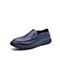 BELLE/百丽秋季专柜同款蓝色牛皮套脚男休闲鞋4ZL02CM7
