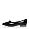 BELLE/百丽秋季专柜同款漆皮牛皮女单鞋BVX02CQ7