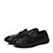 BELLE/百丽冬季专柜同款黑色牛皮男休闲鞋4ZZ01CM7