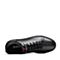 BELLE/百丽冬季专柜同款黑色弹力布/胎牛牛皮男皮靴B9946DD7