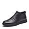 BELLE/百丽冬季专柜同款黑色牛皮男休闲鞋5JX02DD7