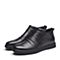 BELLE/百丽冬季专柜同款黑色牛皮男休闲鞋5JX02DD7