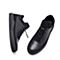BELLE/百丽秋季专柜同款黑色牛皮/编织布男休闲鞋5LB01CM7