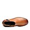 BELLE/百丽冬季专柜同款摔纹油蜡小牛皮女短靴(绒里)BQV44DD7